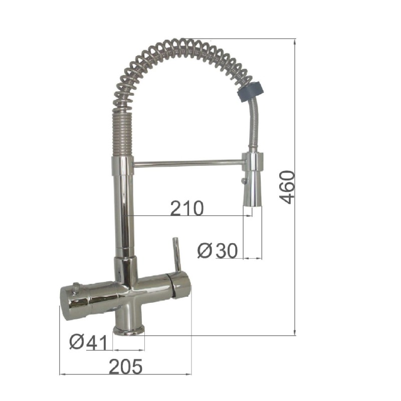 Rubinetto da cucina 5 vie Evo 746ES