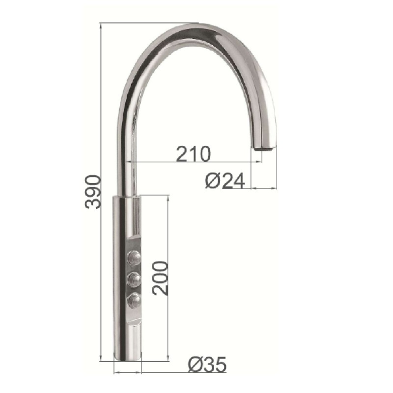 Sanny electronic kitchen tap 602.001