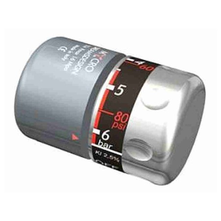 CO2 pressure reducer for disposable cylinders without pressure gauge.