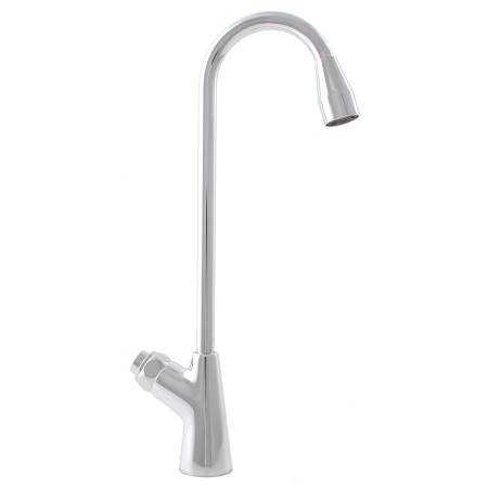 Domestic tap with push button