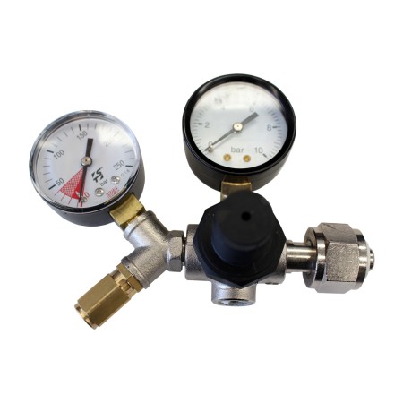 Mini CO2 Pressure Reducer with two manometer 802.002