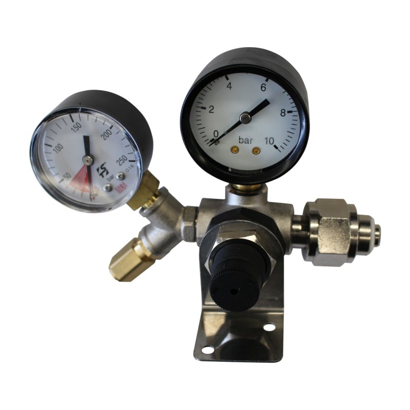 copy of Mini CO2 Pressure Reducer with Two Manometer and Fixing Kit 802.002CS