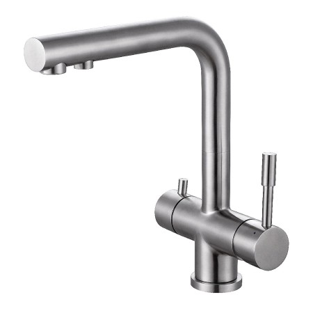 Stainless steel kitchen tap with purified water dispenser X1043INOX