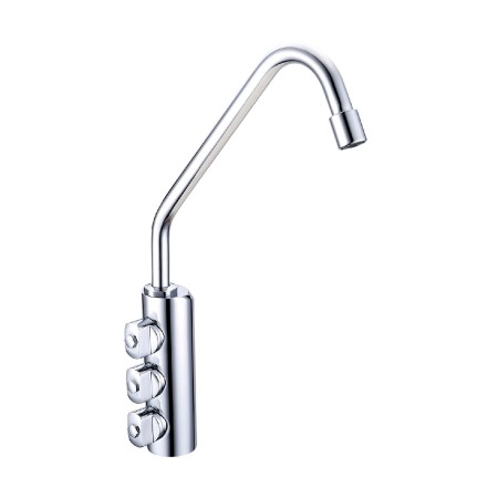 Stainless steel kitchen tap with purified water dispenser X114
