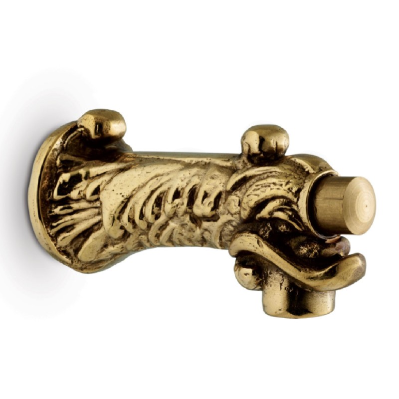 Garden tap with push button in bronzed brass 151