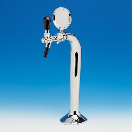 Polished chrome or golden tap column with 1 outlet 501