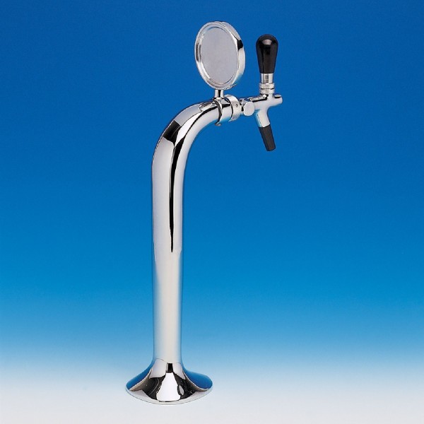 Polished chrome or golden tap column with 1 outlet 501