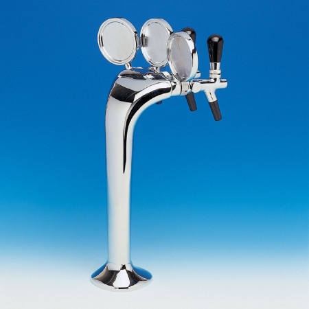 Colonna spillatore lucida cromata o dorata con 3 uscita 503 2