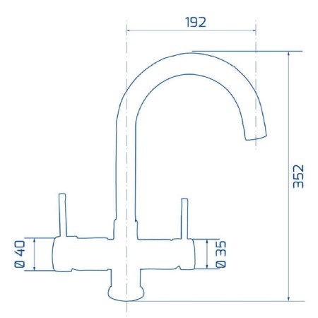 5 way kitchen tap Mistral 740 2