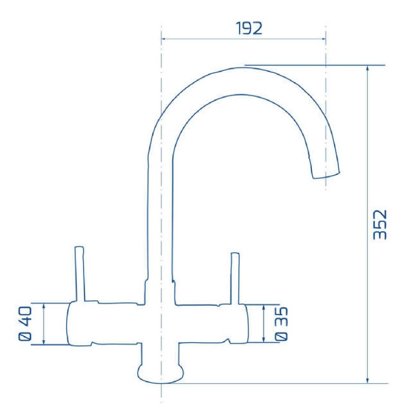 5 way kitchen tap Mistral 740