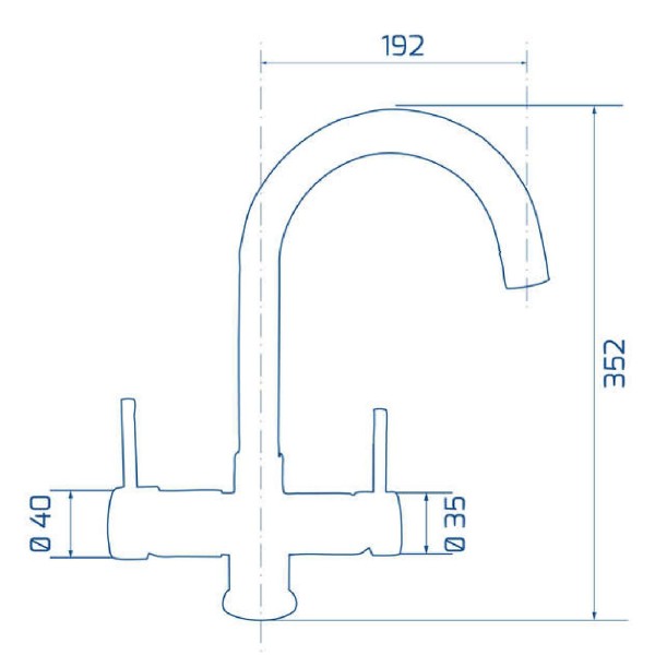 5 way kitchen tap Mistral 740