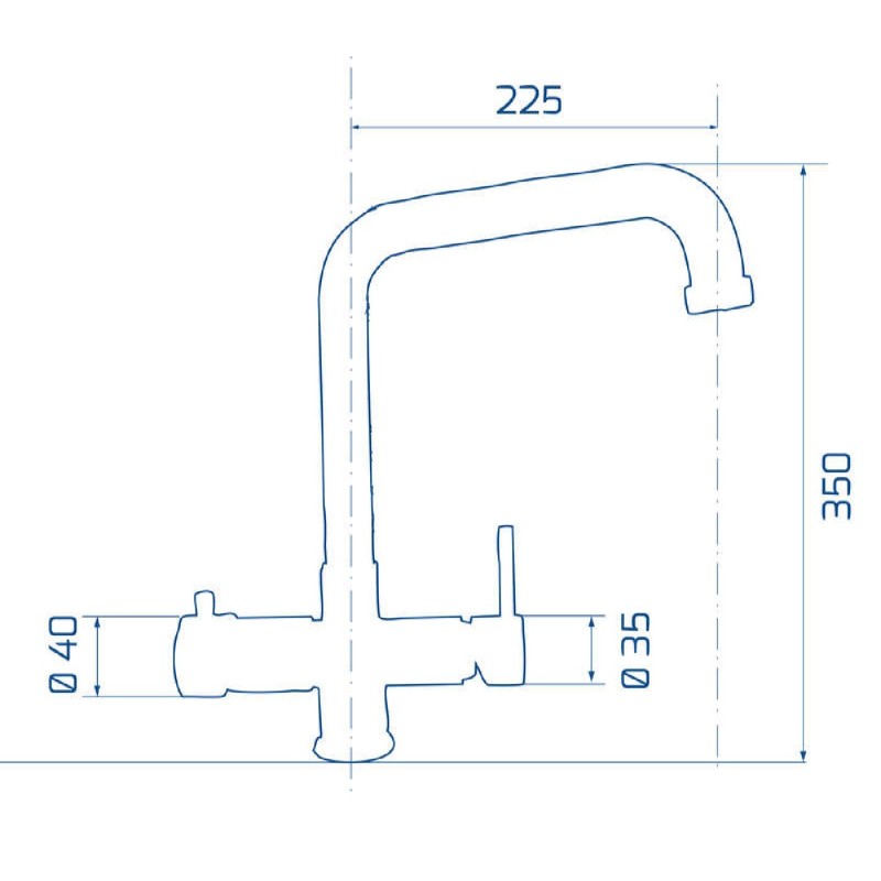 5 way kitchen tap Elio 745