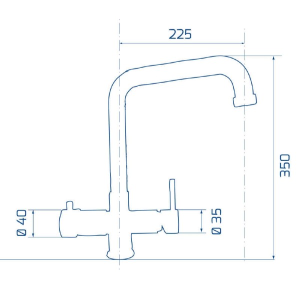 5 way kitchen tap Elio 745