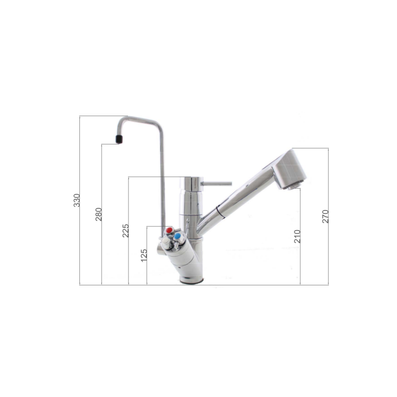 5 way kitchen faucet 1050ES4