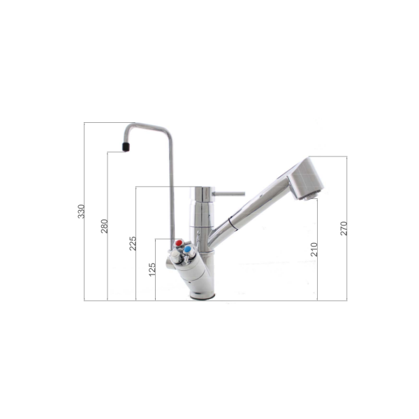5 way kitchen faucet 1050ES4